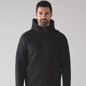 Lululemon Mens Stratum Hoodie Heathered Black